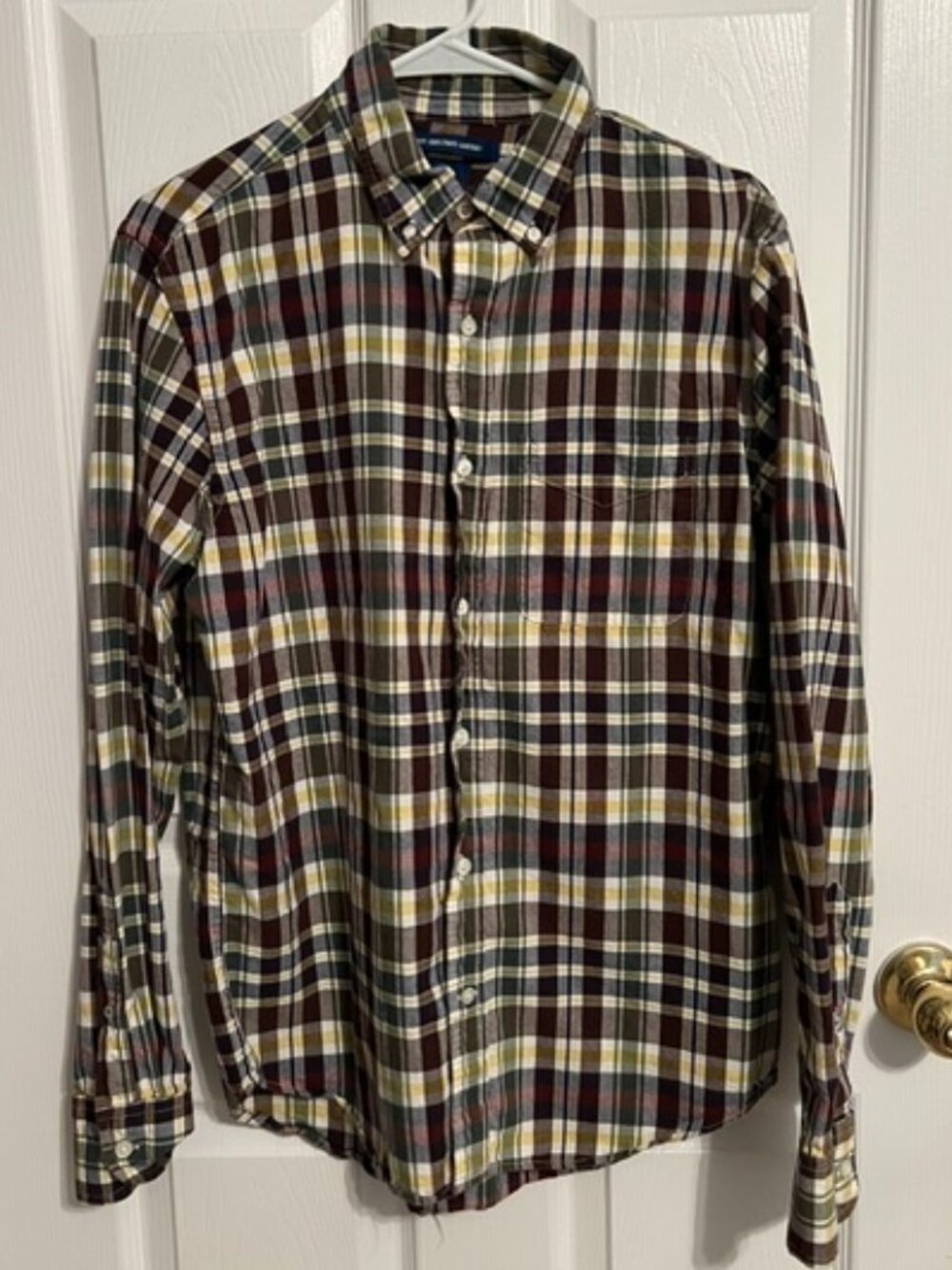 Men's Plaid Button Down Shirt